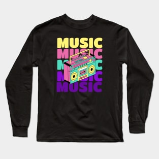 Retro 80s Music Long Sleeve T-Shirt